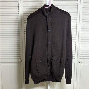 Ben Sherman Men's Stand Collar Button Down Cardigan Sweater Size 2XL